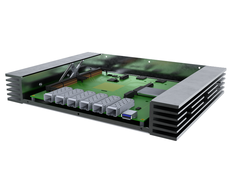 Turris Omnia Enterprise with silver chassis captured atan angle\ 144x216